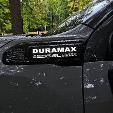 Illuminated LED Fender Badges 2020-2027 GMC Sierra HD Duramax + Plug & Play Kit picture