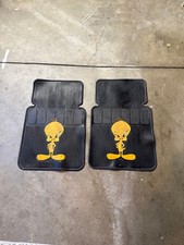 Vintage 1996 Tweety Floor Mats Used In Good Condition Set of 2 Universal Mats picture