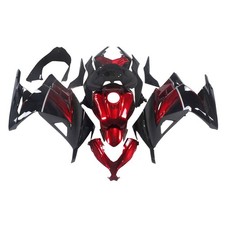 Injection Full Fairing Kit for Kawasaki Ninja 300 2013-2017 Red Black Bodywork picture