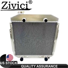 Radiator Fit 1953-56 Ford Truck Flathead CC5356FH 1953 54 55 3Row Full Aluminum picture