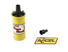 8140 ACCEL Ignition Coil - Yellow - 42000v 1.4 ohm primary - Points - up to picture