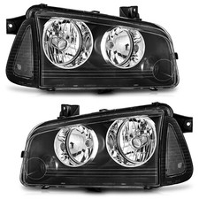 For 2006-2010 Dodge Charger Headlights Headlamps W/ Corner Lights Left+Right picture