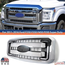 NEW Grill Assembly Fit for 2011-2016 F250/F350/F450/F550 Super Duty Chrome Grill picture