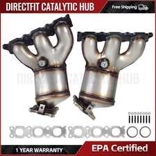 For 2008-2012 Land Rover LR2 3.2L I6 Manifold Catalytic converter 2 PIECES PAIR picture