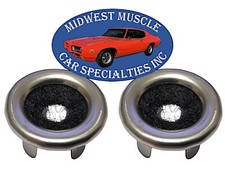 Ford Lincoln Mercury Chrome Door Panel Lock Knob Pulls Grommet Ferrules 2pcs HZ picture