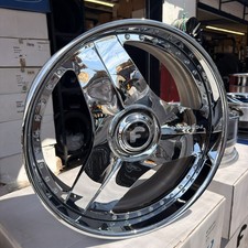 26x10 Forgiato Wheels 713-3 Chrome +25 Offset Wheels Only XL Floater Cap picture