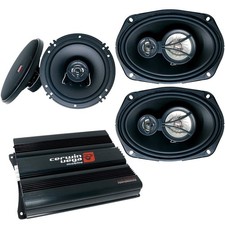 Cerwin Vega Upgrade Package  4 Channel Amplifier with  6x9