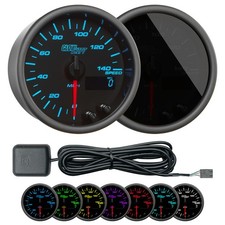 GlowShift In-Dash 140 MPH GPS Speedometer Speedo Gauge Kit 3-3/8