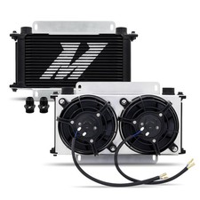 Universal Oil Cooler Kit, 19-Row Cooler with Dual 5” Fans picture