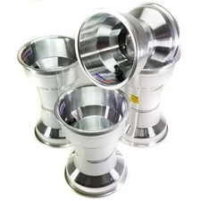 Van K Silver Machined Four Wheel Oval Kart Set picture