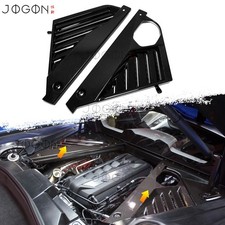 2PC Real Carbon Intake Engine Side Panel Trim For Corvette C8 Stingray Coupe 20+ picture