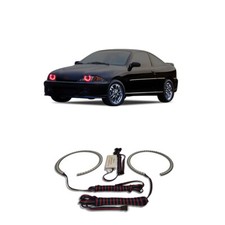 Bright Red Angel Eye Headlight Halo kit for Chevrolet Cavalier 00-04 picture