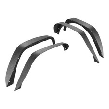 Uimoso 4PCS Steel Fender Flares Flat Style for 2007-18 Jeep Wrangler JK 2&4 Door picture