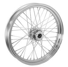NEW 23x3 Chrome 40 SPOKE LACED FRONT WHEEL FOR HARLEY DAVIDSON picture
