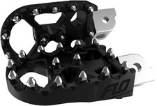 Flo Motorsports Moto Style Footpegs Black #FPEG-800-3 Harley Davidson picture