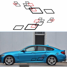 Car Side Body Decoration Sticker Racing Parallelogram Graphics Vinyl Film Decals picture