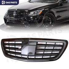 For Mercedes Benz W222 S450 S500 S550 S550 S63 AMG 2014-2020 Gloss Black Grille picture