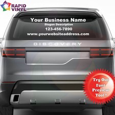 Custom Vinyl Lettering For Business Name Decal Window Sign Truck Car Advertising picture