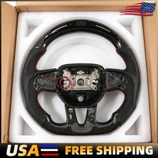 LED Carbon Fiber  Steering Wheel For Dodge Charger Durango SRT 15-23 In US Stock picture
