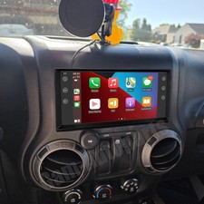 CAM+ Apple Carplay Android 13 For 2007-2017 Jeep Wrangler JK Radio GPS Navi FM picture