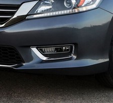 2pcs Chrome Molding Front fog Cover Trim for Honda Accord Sedan 2013-2015 picture