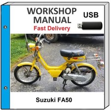 SUZUKI FA50 1985 1986 1987 1988 1989 1990 1991 SERVICE REPAIR SHOP MANUAL USB picture