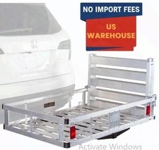 Elevate Outdoor Aluminum Cargo Carrier with Ramp 500 lb Hitch Mount picture