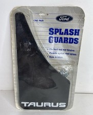 Vintage 1986-1991 OEM Ford Taurus Mud Flaps Splash Guards Black E6DZ16A550A picture