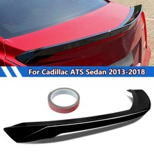 For 2013-2018 Cadillac ATS Sedan Highkick Gloss Black Trunk Spoiler Wing V Style picture