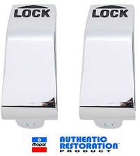 Fits 70-74 Cuda/Challenger Chrome Inner Interior Door Lock Levers Handles E-Body picture