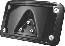 Kuryakyn 3148 Curved Laydown License Plate Frame Gloss Black picture