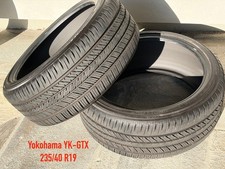 Two (2) Yokohama YK-GTX All Season Tires 235/40 R19 - Like New picture