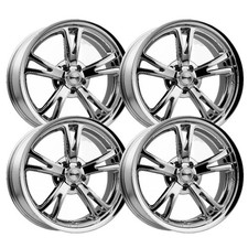 (Set-4) Ridler 606 20x10 + 20x8.5 5x127 0mm Chrome Staggered Wheels Rims 20 Inch picture