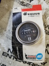 7210 EQUUS  2.0 In Diameter Electric Hourmeter Gauge Chrome picture