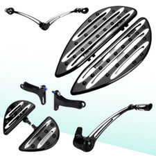 CNC Passenger Floorboards w/Brake Arm for Harley Touring 2014-2025 picture