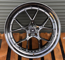 MFlow MFL1 Deep Dish Set of 4 PVD Chrome Wheels 18x8.5 18x9.5 5x114.3 CB73.1 picture