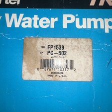 New Carter Water Pump & Gasket Model No. FP1539 Part picture