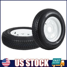 2 Pack ST205/75D14 Trailer Tires with 14
