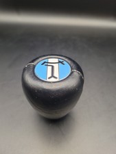 Vintage De Tomaso Pantera Leather Shift Knob w/ Blue Emblem picture