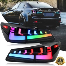 RGB LED Tail Lights For Lexus IS250 IS350 ISF 2006-2013 Smoke Start UP Animation picture