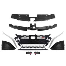 9PCS Front Grille & Brackets & Radiator Support Cover For Nissan Altima SR 23-24 picture