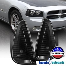 For 2006-2010 Dodge Charger Black Corner Lamps Turn Signal Replacement Pair picture