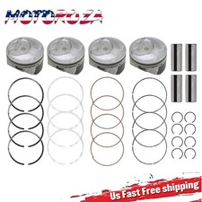 +0.50MM New G4KJ Pistons & Rings Kit for 11-19 Hyundai Tucson Kia Sportage 2.4L picture