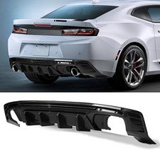 7PCS Carbon Look Rear Bumper Diffuser Lip For Chevy Camaro SS LT LS 2016-2024 picture