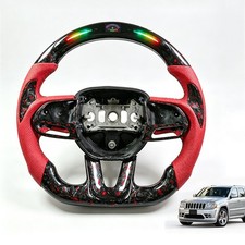 LED Carbon fiber Steering Wheel for Dodge Charger Hellcat Jeep SRT 8 2015-2025 picture