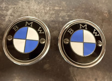 Vintage BMW /2 R50 R60 R69 60mm Tank Roundel Emblem Badge + Base Pair picture