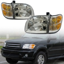 4PCs Headlights Head Corner Lights Signal Lamps Kit For 2001-2004 Toyota Sequoia picture