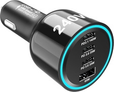 240W USB C Car Charger Super Fast Charging 4-Ports PD3.1 140W/PD3.0 100W PPS 45W picture
