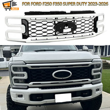 AZ Star White Metallic Lariat Grille For 2023-26 Ford F250 F350 F-250 PC3Z8200HA picture