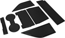 Custom Cup Holder Inserts for 2024 2025 2026 Ford Mustang, 7pcs Set, Black Trim picture